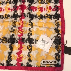 Coach 100% Silk 26” Scarf